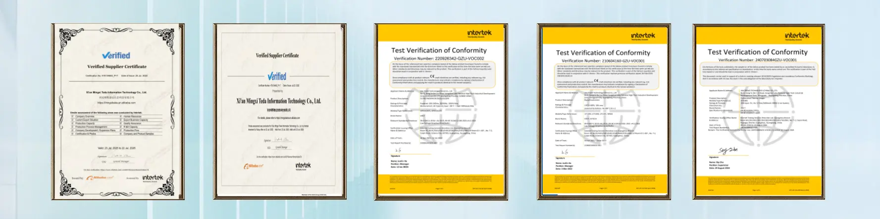Certifications and Certificates