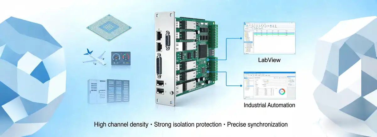 NI-compatible PXIe 64-channel digital IO module