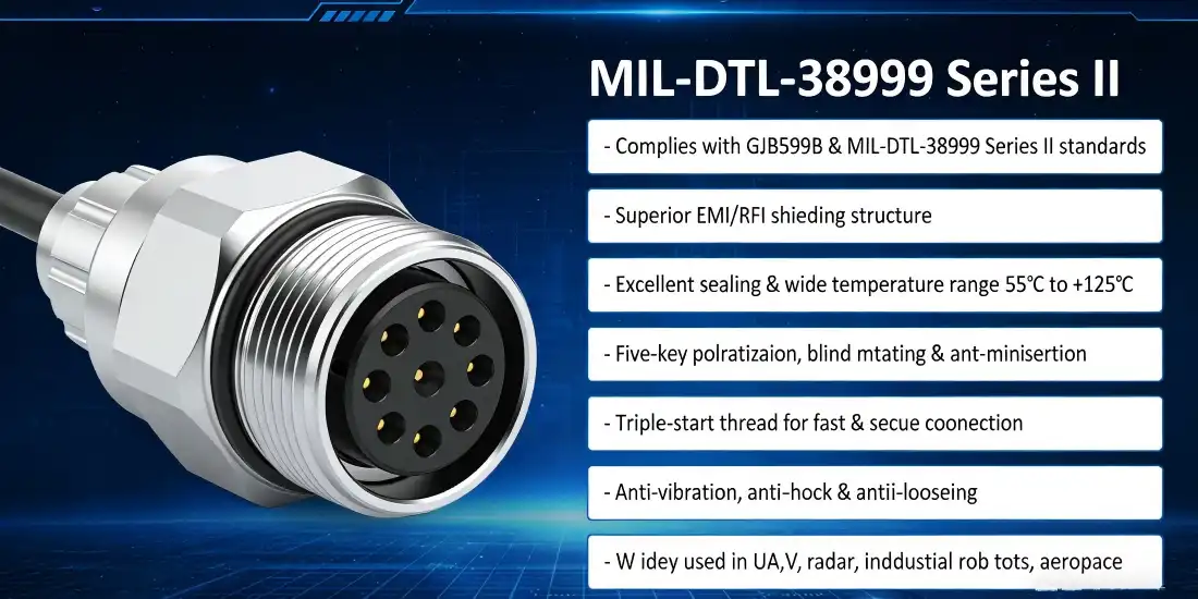 MIL-DTL-38999 II series Electrical connector