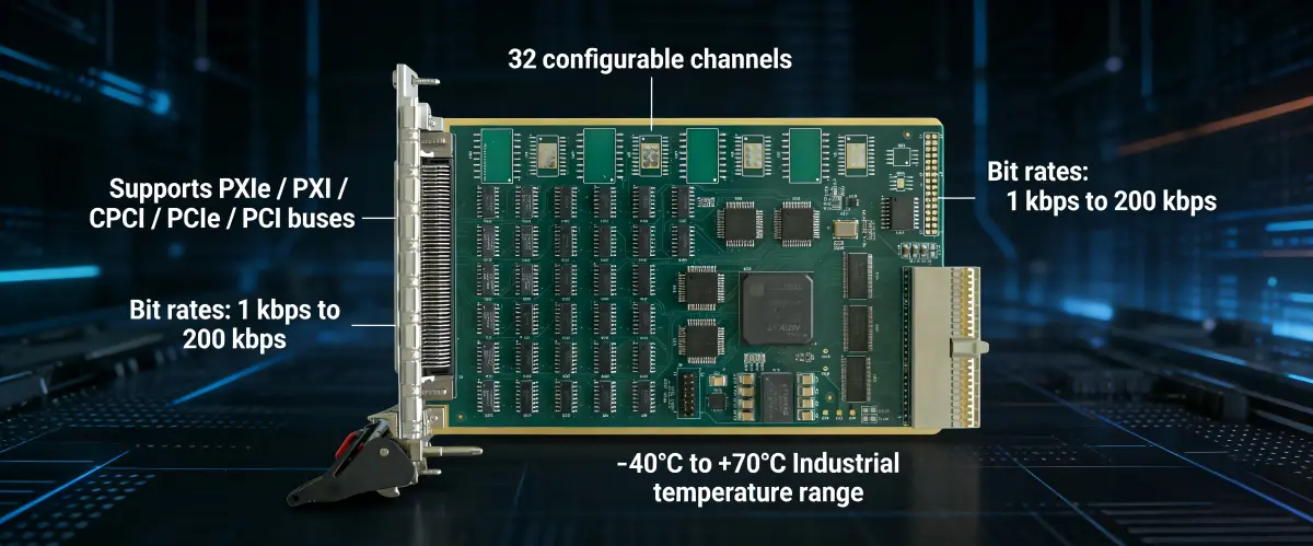 32-channel ARINC429 board
