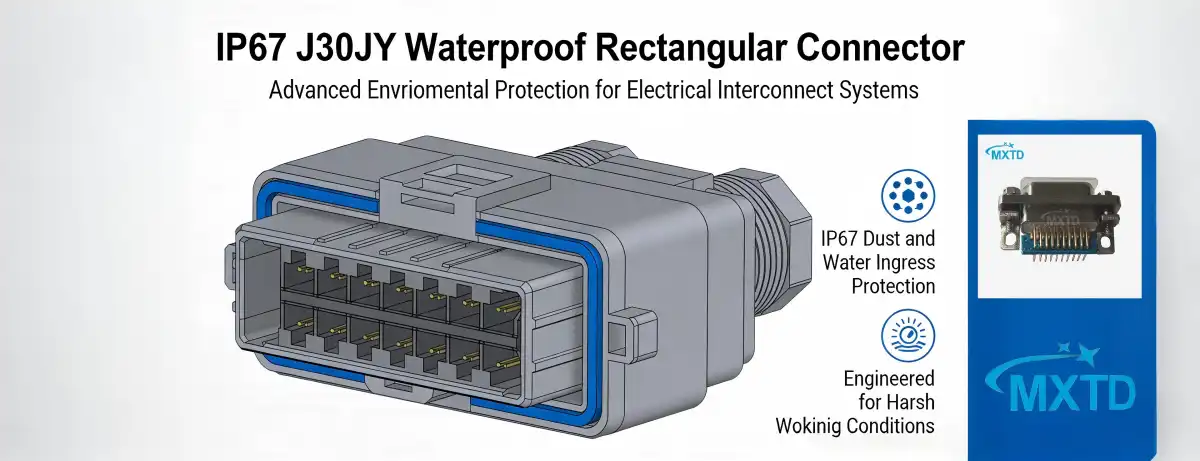 IP67 J30JY waterproof rectangular connectors
