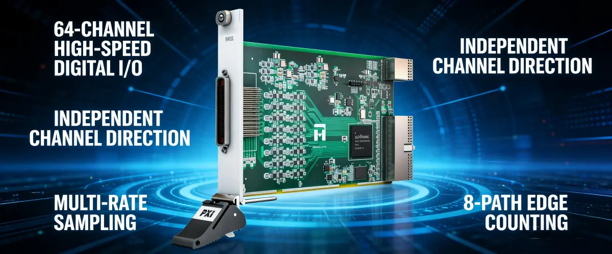 PXI High Speed 64 Channel Digital IO Module PXI High Speed 64 Channel Digital IO Module