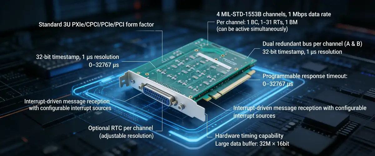 MIL-STD-1553B Test Card