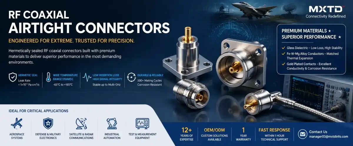 RF Coaxial Airtight Connectors