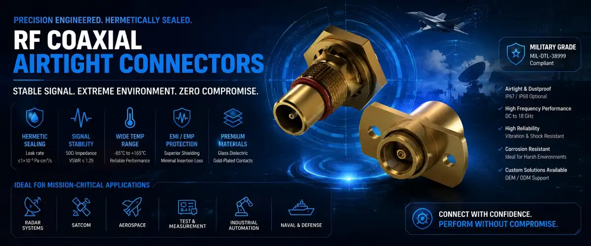 RF Coaxial Airtight Connector