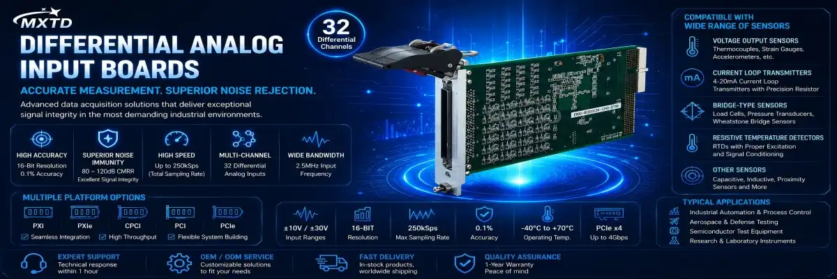 Differential Analog Input Board Differential Analog Input Board
