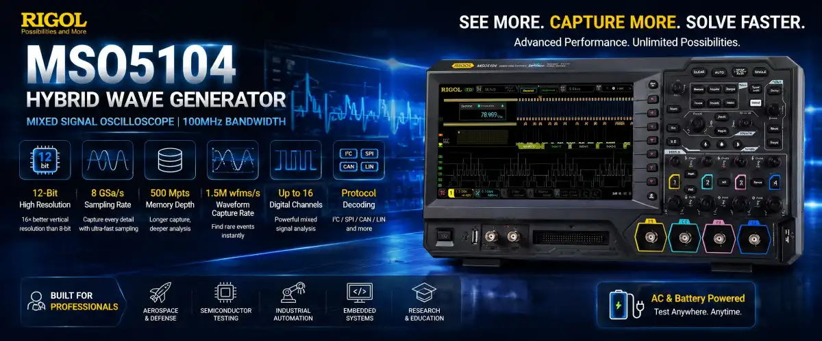 MSO5104 Hybrid Wave Generator 100MHz