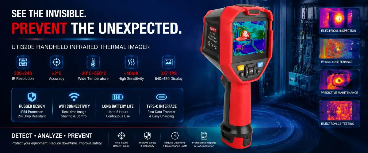 UTI320E Handheld Infrared Thermal Imager UTI320E Handheld Infrared Thermal Imager
