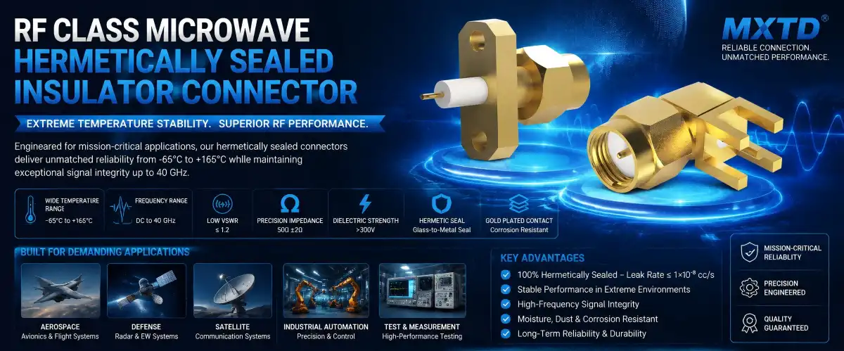 20260604RF Class Microwave Hermetically Sealed Insulator Connector 20260604RF Class Microwave Hermetically Sealed Insulator Connector
