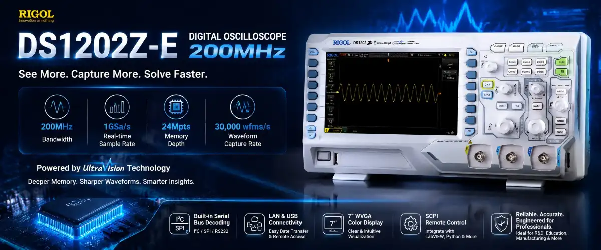 DS1202Z-E Digital Oscilloscope 200MHz DS1202Z-E Digital Oscilloscope 200MHz