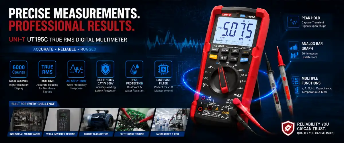 UT195DS Multifunctional Multimeter IP65 UT195DS Multifunctional Multimeter IP65