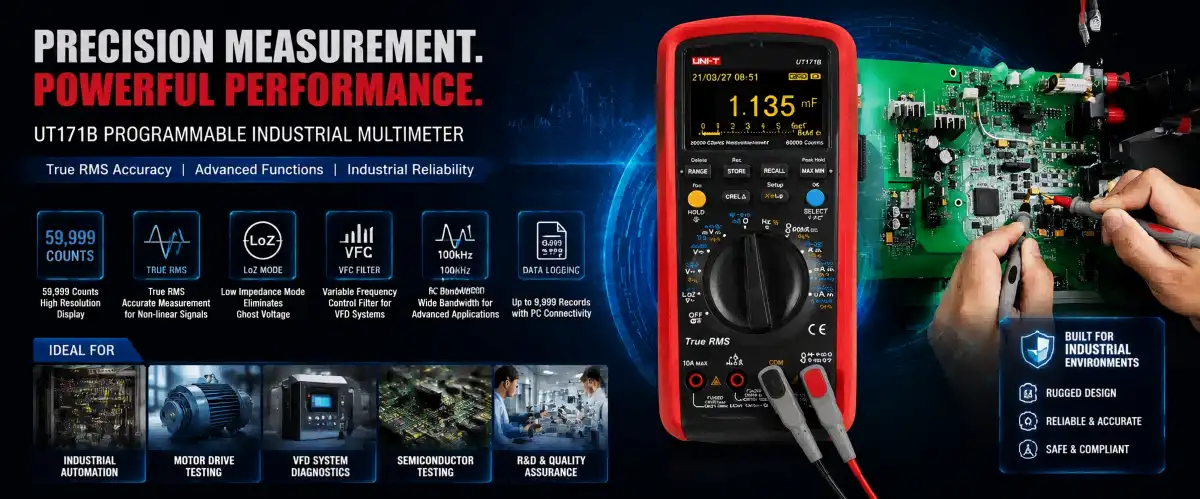 UT171B Programmable Industrial Multimeter UT171B Programmable Industrial Multimeter