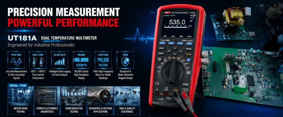 UT181A Multimeter Dual Temperature