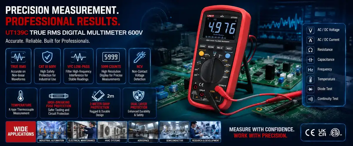 UT139C True RMS Digital Multimeters 600V UT139C True RMS Digital Multimeters 600V