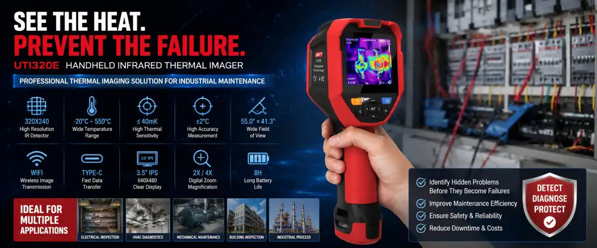 UTI320E Handheld Infrared Thermal Imager UTI320E Handheld Infrared Thermal Imager