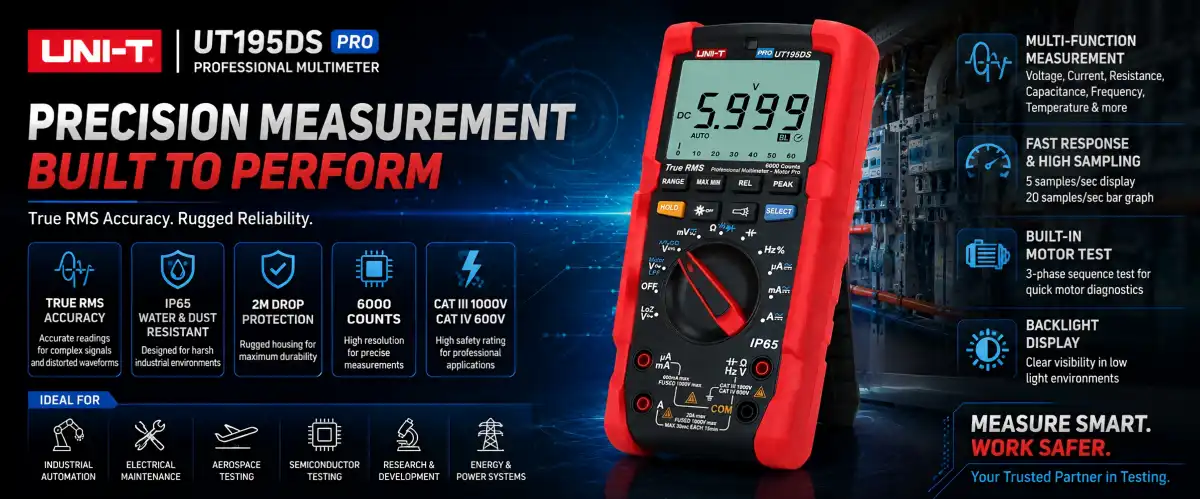 UT195DS Multifunctional Multimeter IP65 UT195DS Multifunctional Multimeter IP65