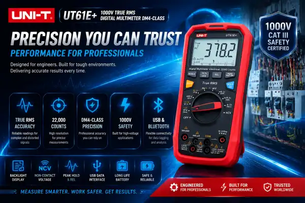 What Makes UT61E+ 1000V True RMS Digital Multimeter DM4-Class Unique?