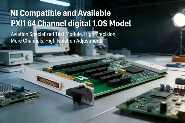 NI-Compatible PXIe 64-Channel Digital I/O Module for Test Systems