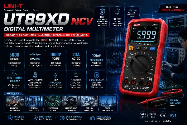 Top Advantages of UT89XD NCV Digital Multimeter for Technicians