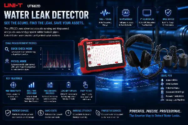 UT662D Water Leak Detector Applications Across Industries