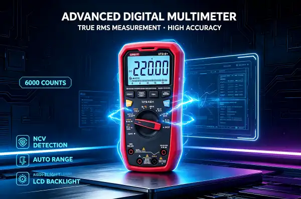 UT61E+ 1000V True RMS Digital Multimeter DM4-Class for HVAC and Electrical Work