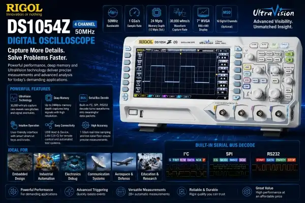 DS1054Z Digit Wave Generator 4 Channel: Is It the Best Option for Labs?