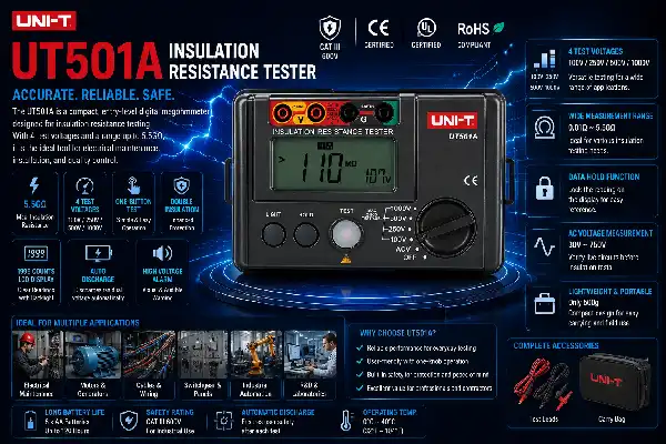 How to Use UT501A Insulation Resistance Tester Effectively?