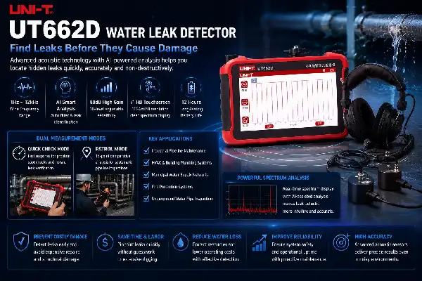 How UT662D Water Leak Detector Improves Plumbing Maintenance